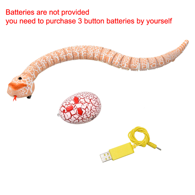 Animal Infrared Remote Control Electric Snake Egg Rattlesnake Kids Children Toys Trick Terrify Mischief Toys Snake Model DDJ