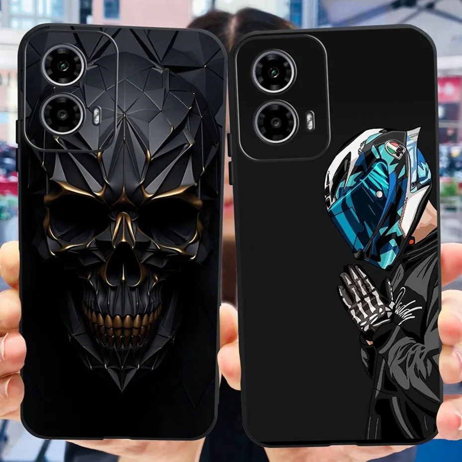 Dragon Metal Style Pattern Black Silicone Phone Case - Soft TPU Protection
