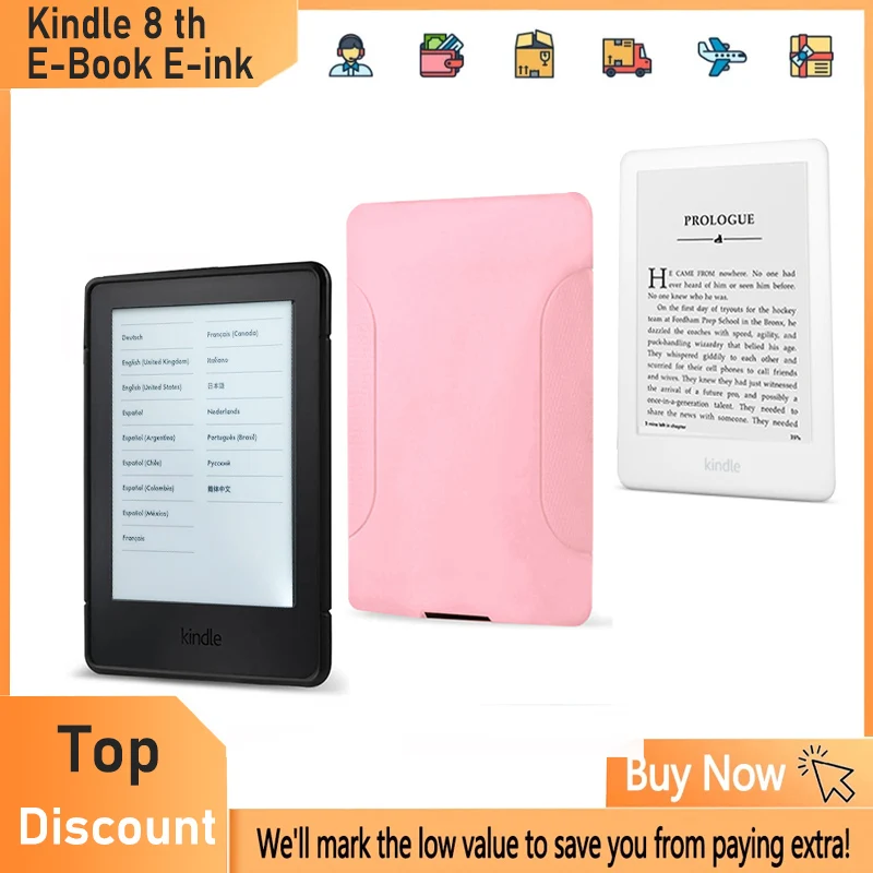 Kindle8thEBookReaderRegisterableAccountWIFIConnectionWithout