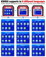 KONNWEI KW850 Car OBD2 Scanner Professional Car Diagnostic Scanner Tools Check Engine Automotive Battery Check 2