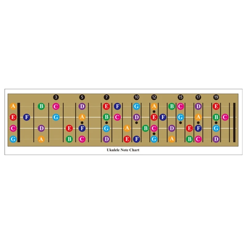 

Ukulele Chord Chart Poster Instructional Chart Beginner Fingering Diagram E56D