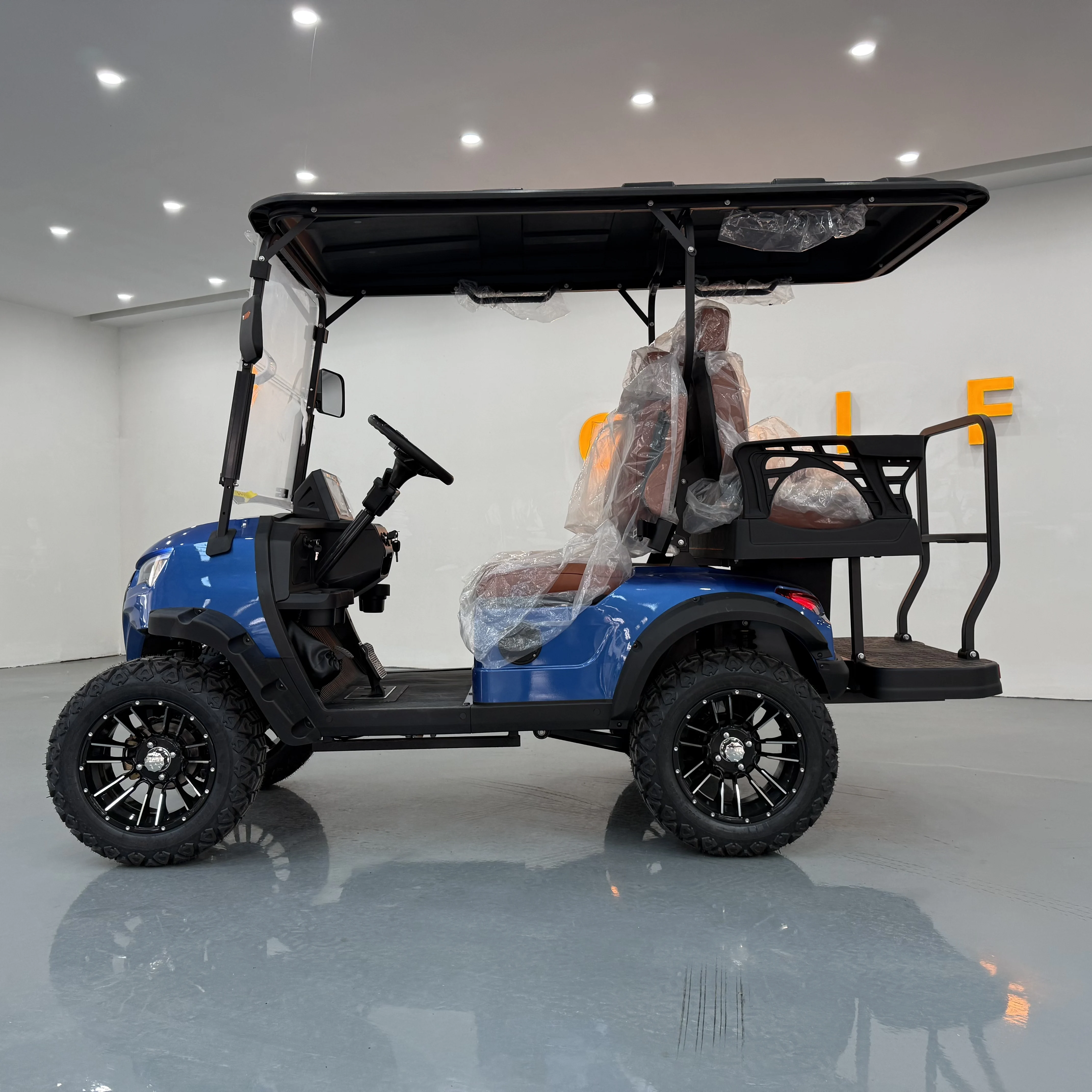 무선 충전 기능이 있는 도매용 전기 골프 카트와 최신형 태양광 전기 골프 카트