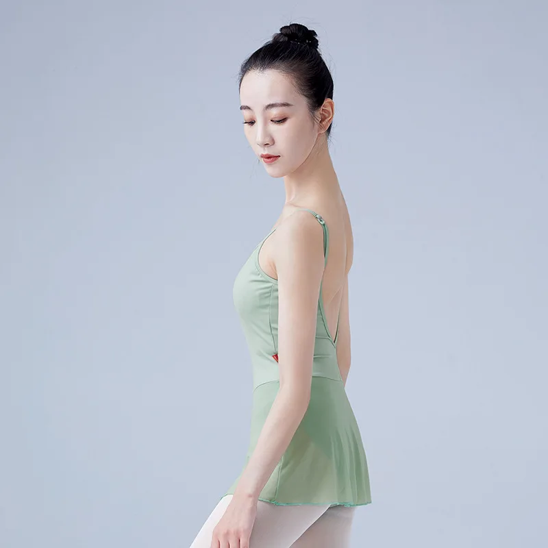 

1pcs/lot woman ballet dancing cotton leotard lady training patchwork costumes