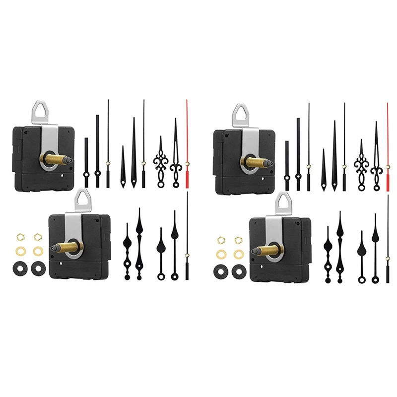 

Акция! 2x32 мм Длинный вал, кварцевые часы с механизмом самостоятельного изготовления с 5 различными парами стрелок, настенные часы, запасные части, заменяемые