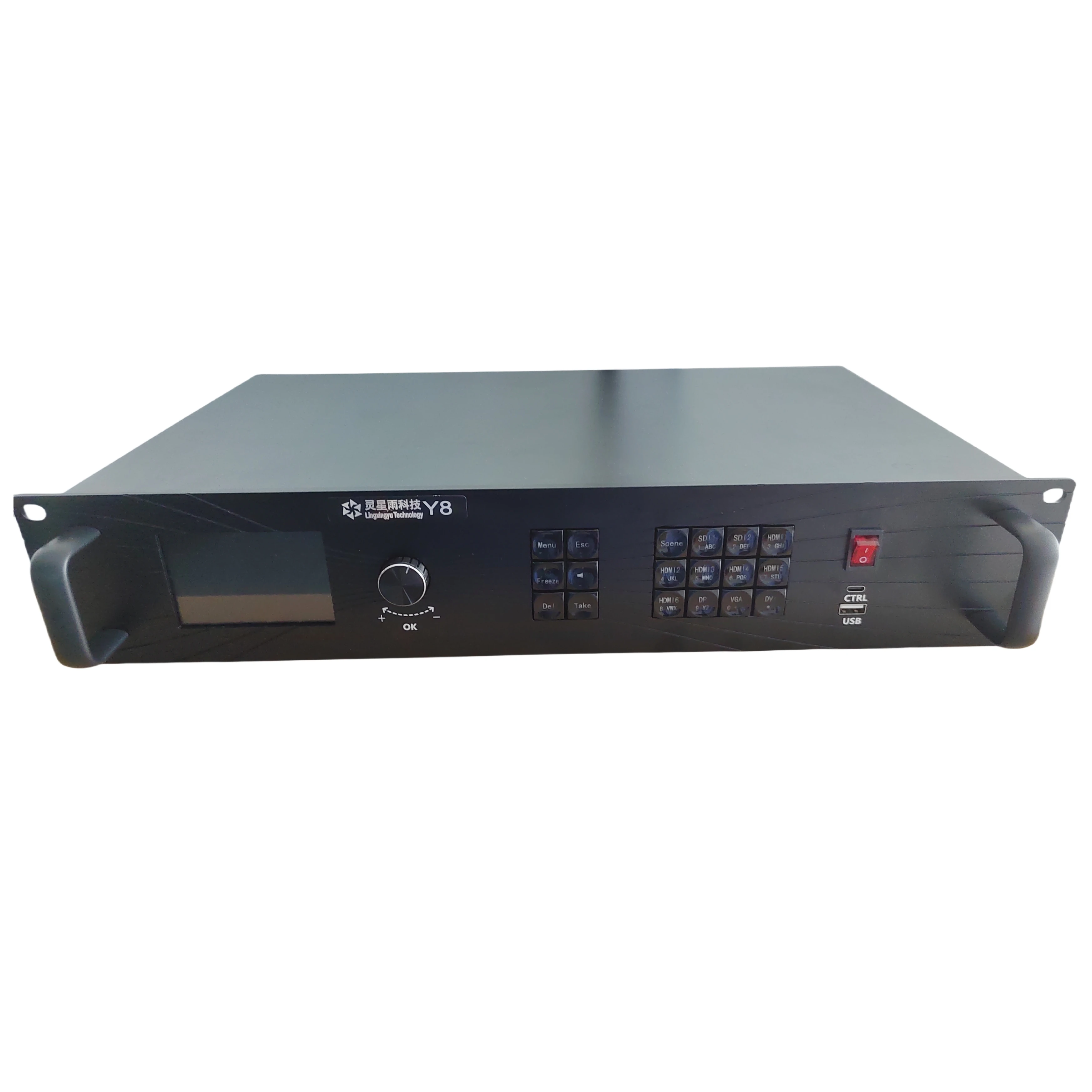 LINSN Y8-410 전문가용 풀 컬러 LED 디스플레이 비디오 프로세싱 송신 카드 2-in-1 비디오 프로세서 마스터