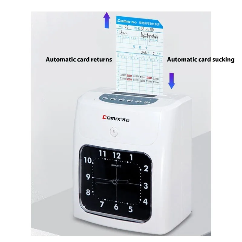 Attendance-machine-punch-card-machine-paper-card-cardboard-attendance ...