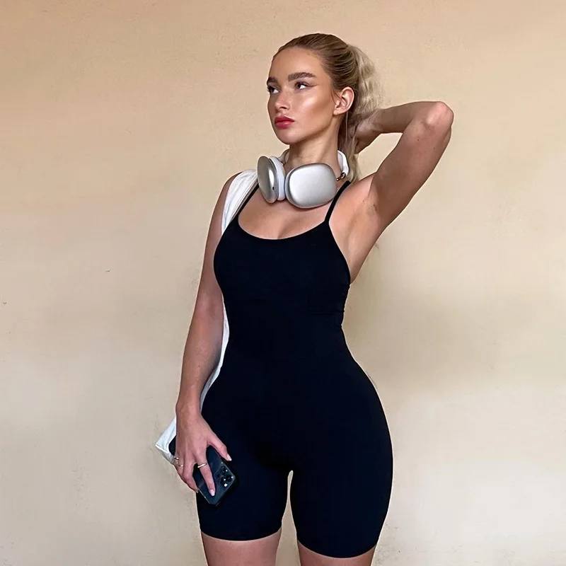 

2023 Summer Bodysuit One Pieces Camisole Women Clothing Sporty Combinaison Femme New Arrival Streetwear Jumpsuit