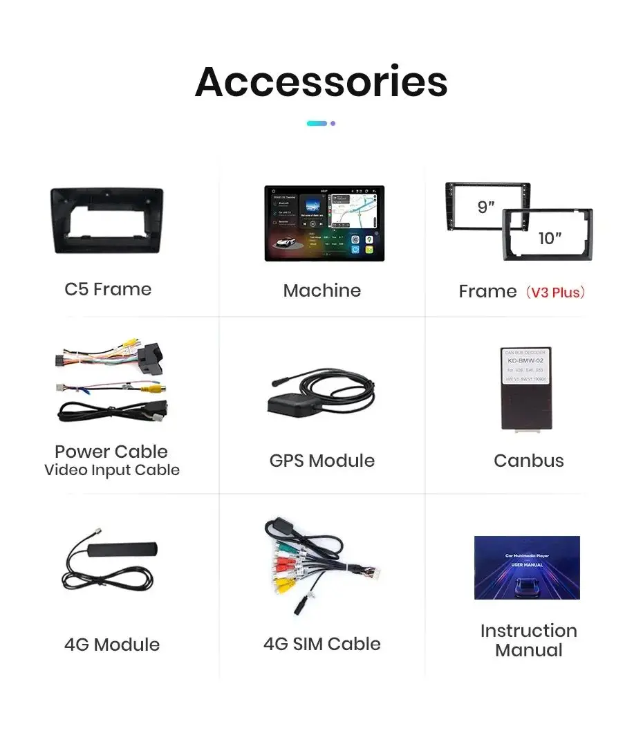 Junsun v3 plus 2k drahtloses Carplay Android Auto Auto intelligente Systeme für Citroen C5 2008-2017 Autoradio – Detail 24