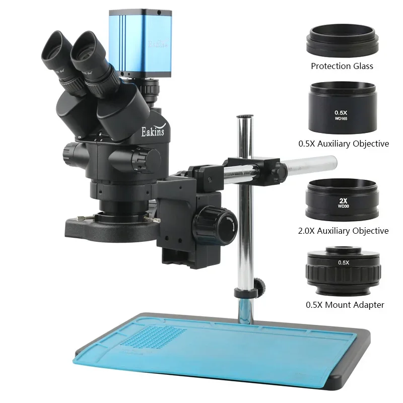 3.5X-90X Simul Focal Stereo Trinocular Microscope 1