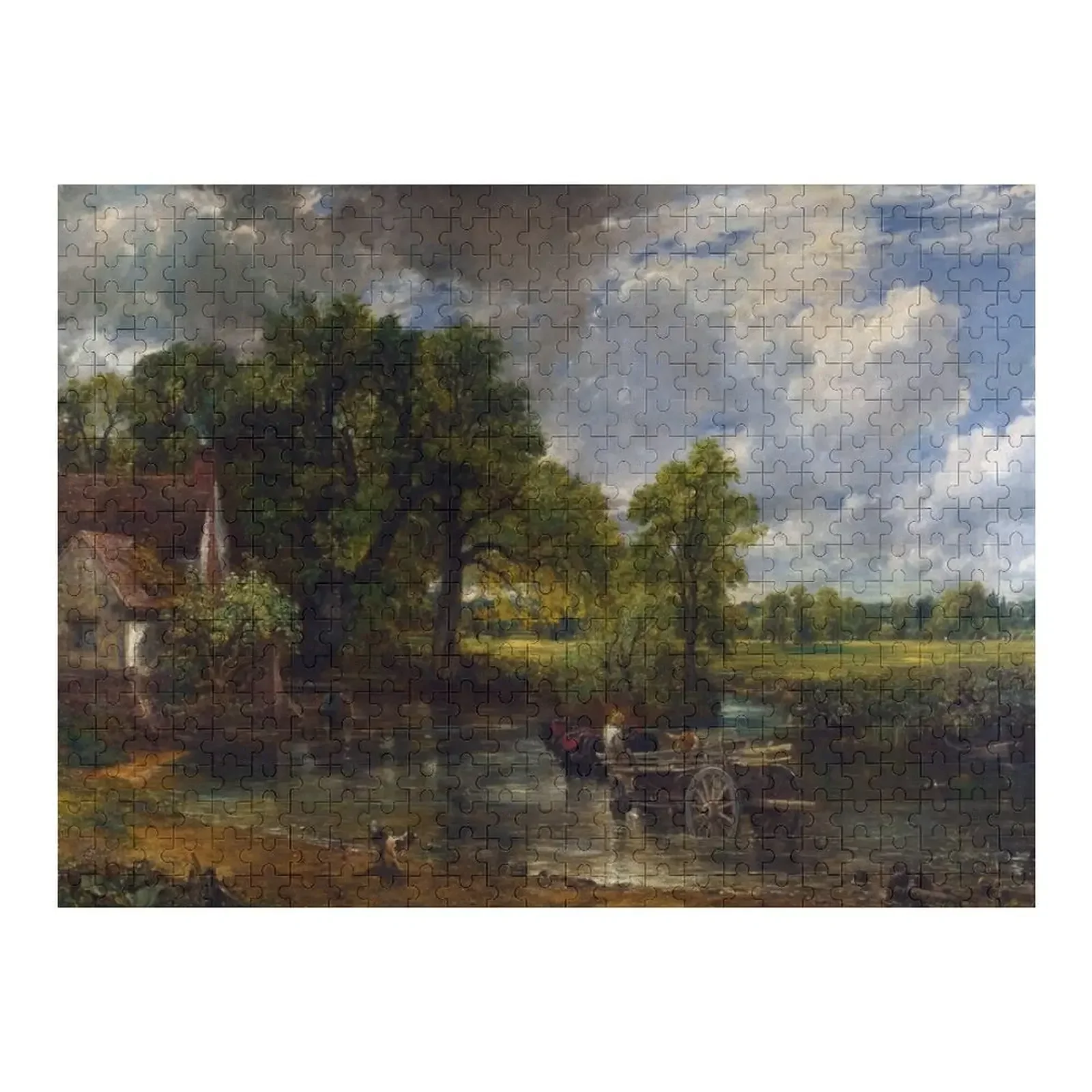 

John Constable - The Hay Wain Jigsaw Puzzle Novel Toys For Children 2022 Wooden Animal Baby Toy Puzzle