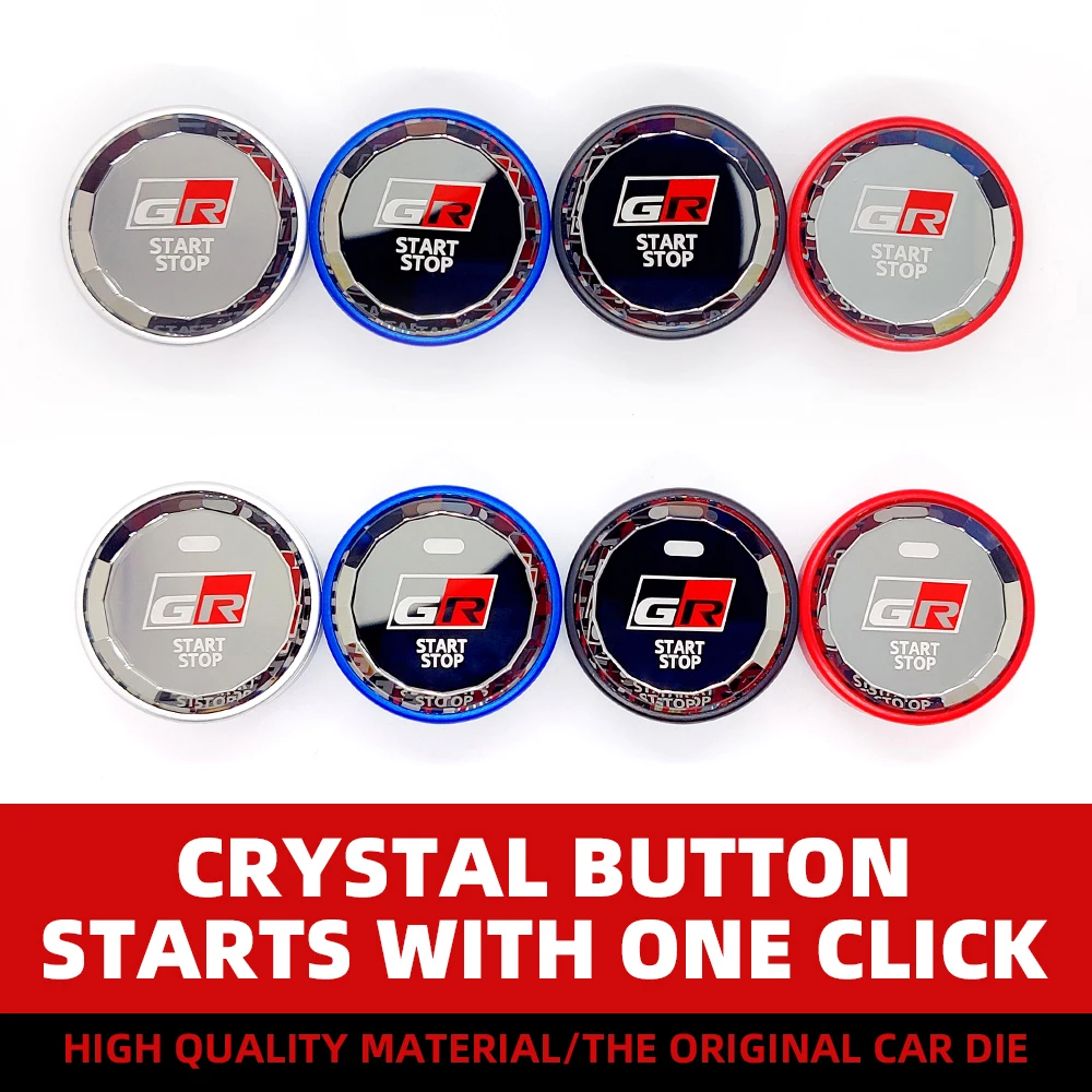 Crystal Start Stop Pulsante Motore Sostituire Cover Key Decor Trim Cap Switch Kit Per Toyota Gr Camry Hanranda Feng Randa Veranda