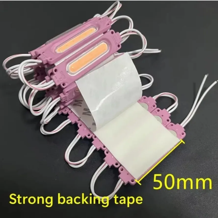 Waterproof IP65 12V Multicolour Led Module COB Light Backlight Shop Banner Christmas Decorations Warm White 20/10PCS