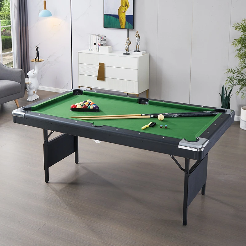

meters pool table household American foldable indoor pool table black eight pool case, factory direct sales