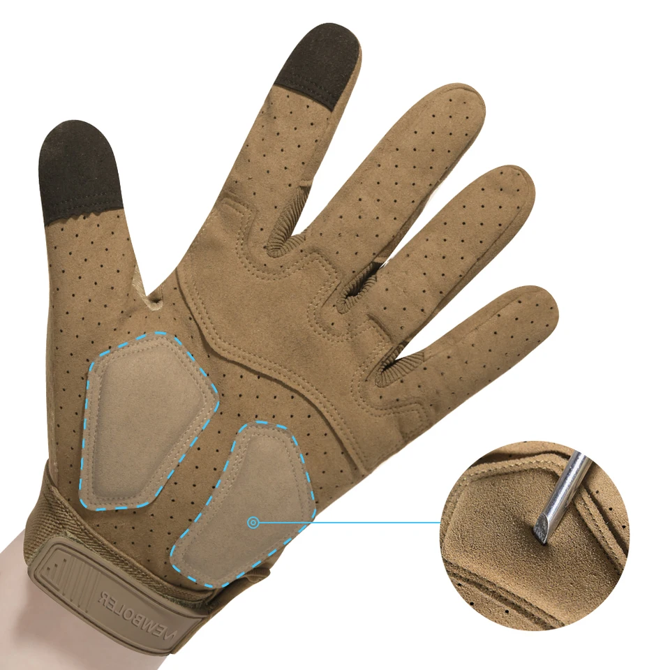 Guanti Tattici Polyster Antiscivolo - Per Arrampicata, Trekking, Caccia - Foto 5