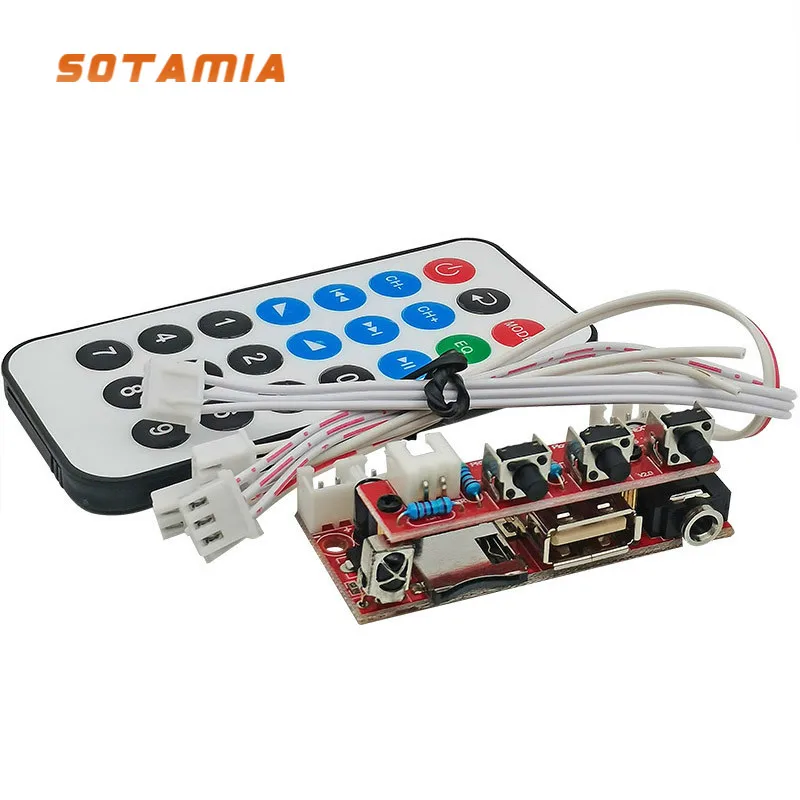 

SOTAMIA MP3 Decoder Board WAV Lossless Decoding DAC MP3 TF Card USB Flash Drive Decoder DIY Home Audio Amplifiers