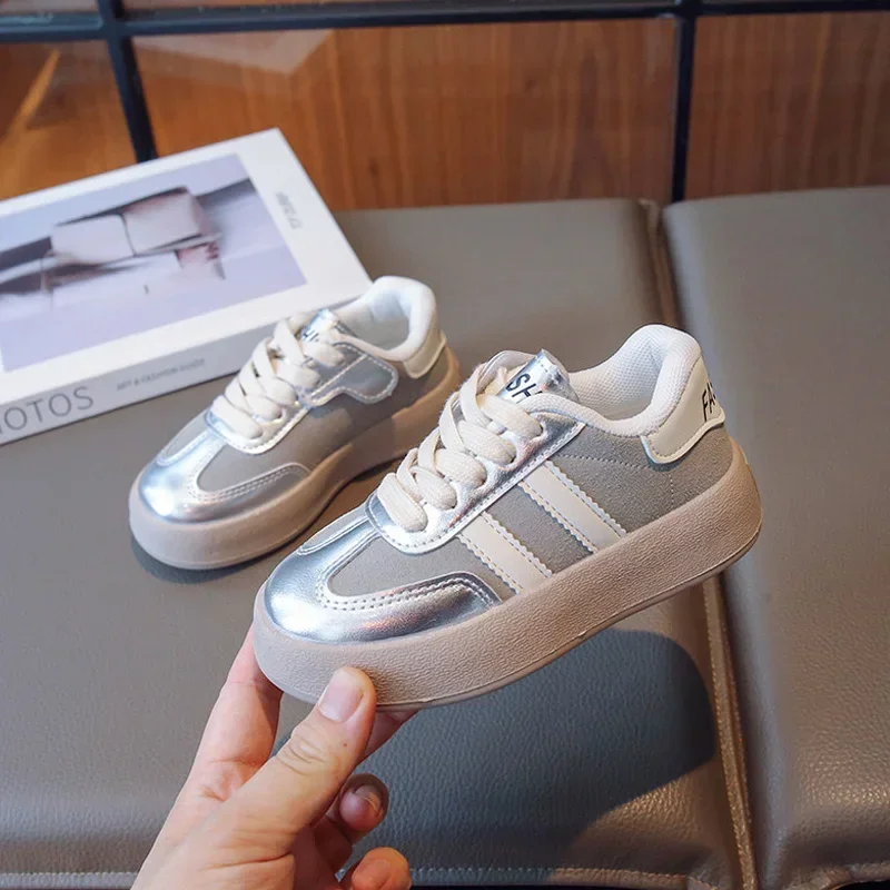 Kids Casual Shoes for Boys Girls Children Lace Up Sneaker 2024