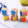 Mini Speed Cube Rolling Ball Game Cubos Maze Toys For Children Educational3D Maze Magic Cube Transparent Six-sided Puzzle 3
