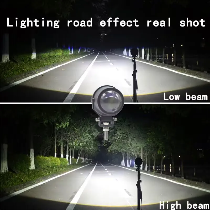 Bi Led Fendinebbia 2 Pollici Faretto Universale Lente Blu Fendinebbia Lente Proiettore Impermeabile Led Mini Matrix Lights Accessorio Per Auto