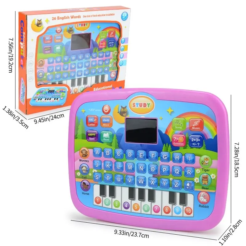 Educational Learning Machine Toys, Electronic Study Game for 3+ Year Old's Girls Boys Gift Birthday Presents (Kids Computer) 6