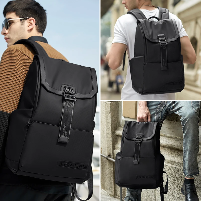 Arctic Hunter Men's High Quality New Waterproof Trend Buckle Hook Backpack Business Leisure Computer Backpack College Student Sc 6