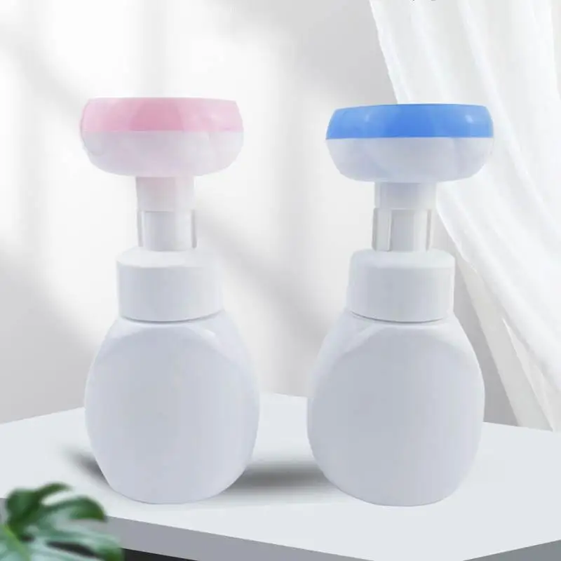 250ml Flower Liquid Soap Dispenser Stamp Hand Soap Pump Bottle Floral
