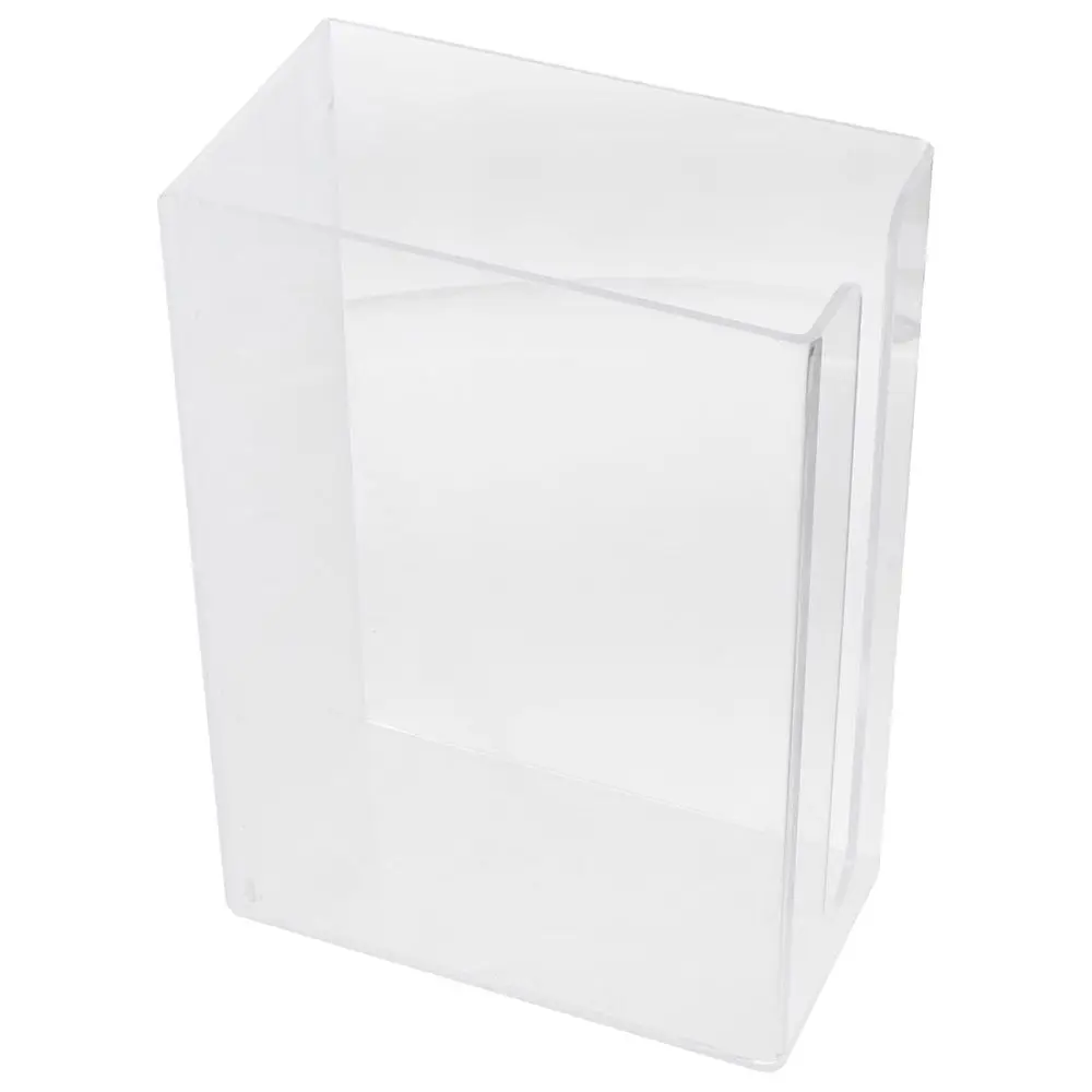 Compact Wall Mount Paper Towel Dispenser Clear Transparent Folded Paper Towel Holder Acrylic Hand Tissue Napkins Box Restroom 5