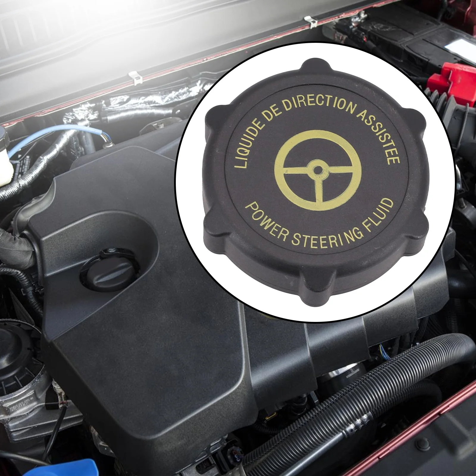 Power Steering Reservoir Cap Power Steering Pump Oil Tank Cover Fluid Reservoir Cap for Ford Focus for Mondeo Mondeo Tournier Mk4, Mk3, Mk2, Gbp