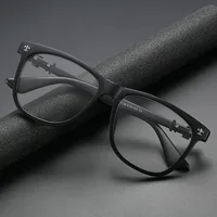 Fashion Glasses Frame Women Anti Blue Light Men Square Eyeglasses Vintage Prescription Eyewear 2