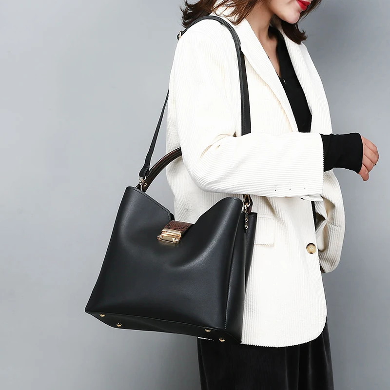 Women Fashion Handbags Clutches High Quality Leather Hand Bag Sets Large Shoulder Bag Women Crossbody Messenger Bags Sac A Main - 5