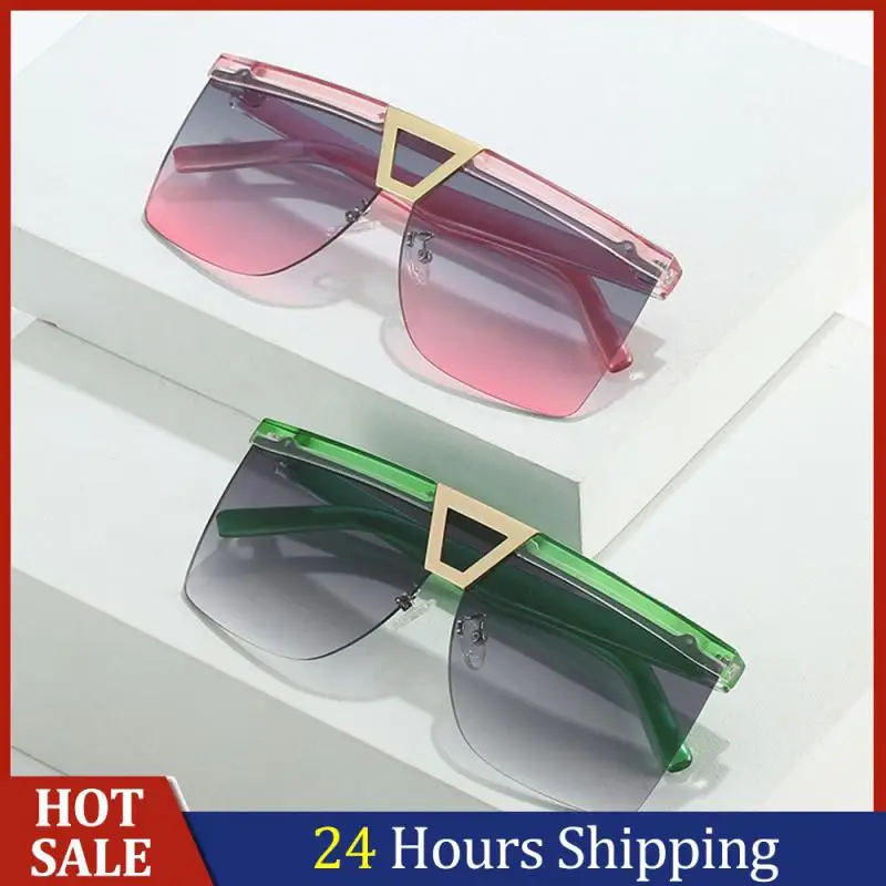 

Солнцезащитные очки Uv400, летние темные очки без оправы, солнцезащитные очки в полуоправе, мужские очки, женские очки, модные солнцезащитные очки