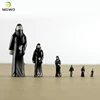 10pcs 25Scale Model Arab ABS Plastic White And Black Dresses Figures People For Diorama Architecture Street Scene Making 4