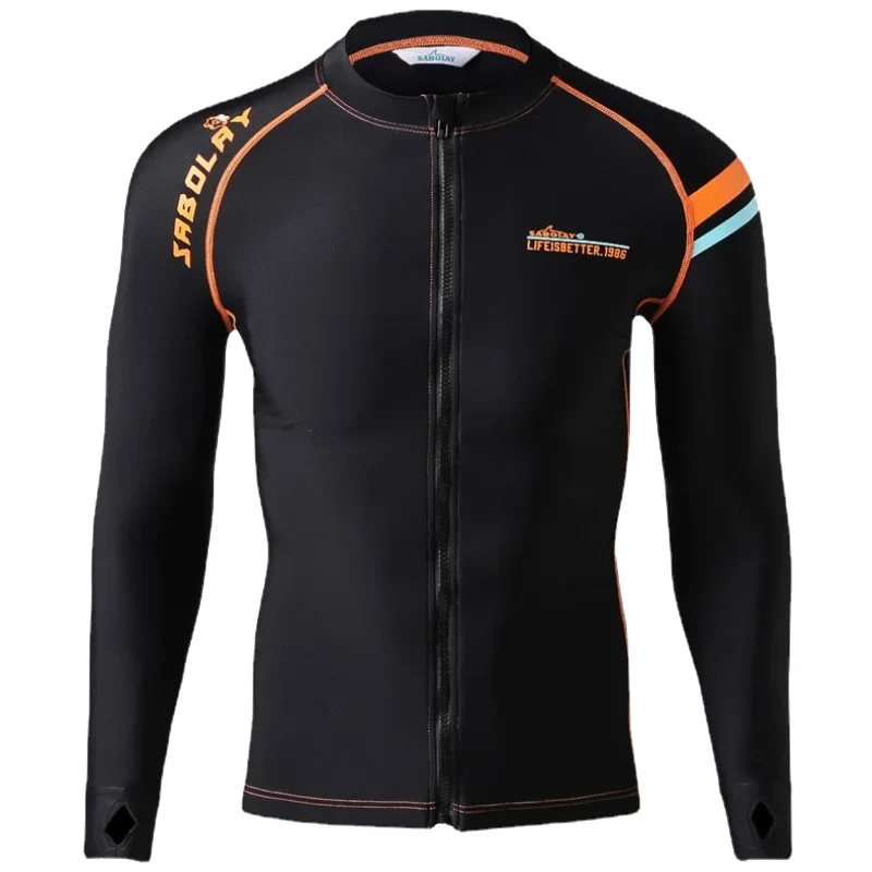 Rash Guard Men Lycra Long Sleeve rash guard suit Surf Swim Swimming Shirt