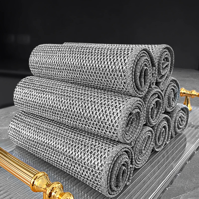 Metal Wire Cleaning Cloth, Mesh Cloth, Non Greasy, Quick Drying, Multi-purpose Brush, Bowl, Stove, Descaling, Replacing Steel Wi