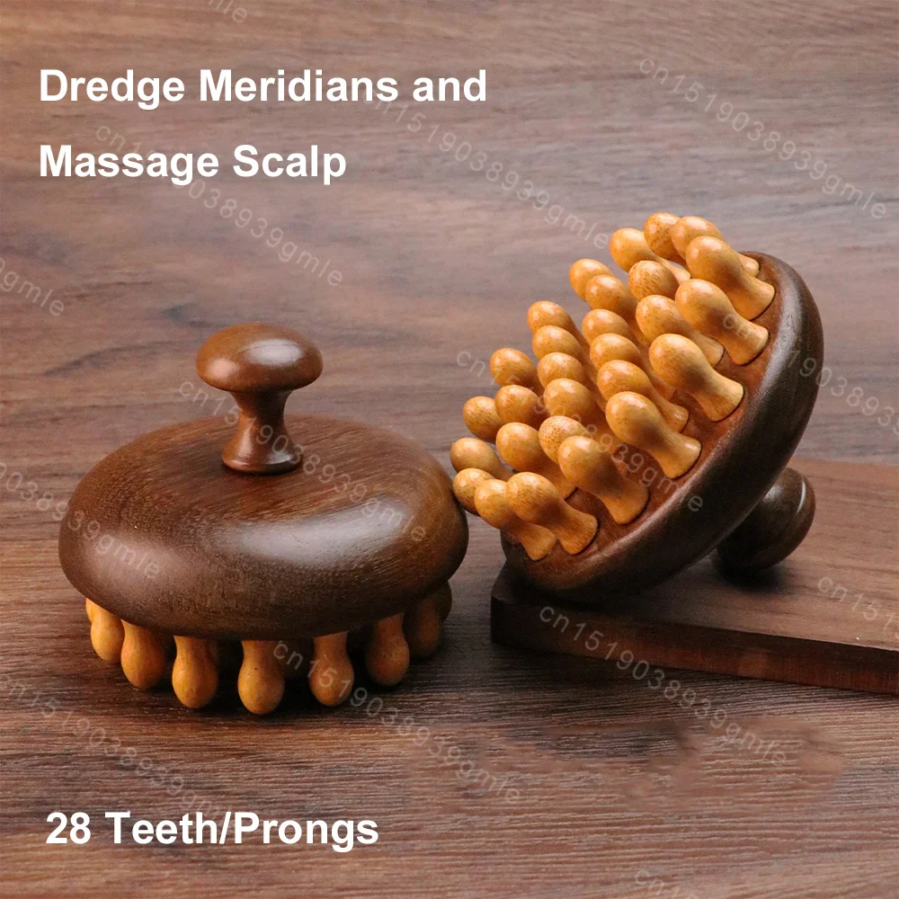  Sandalwood Meridian Healing Therapy Comb