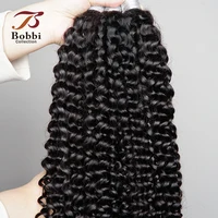 Extensions de cheveux 100% humains pour tressage, lot de 1, caution Curly Black, Indian Remy, Boho Braiding, Bobbi 2