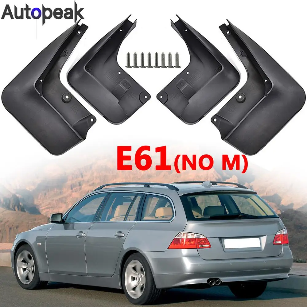 

4X For BMW 5 Series E61 5dr Touring Estate 2004 - 2010 Car Mud Flaps Splash Guard Mudguards Front Rear 2005 2006 2007 2008 2009