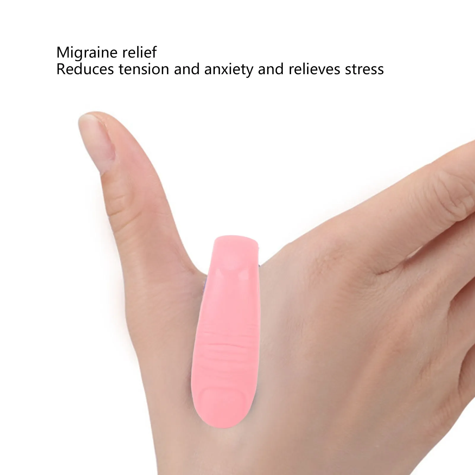 Finger massage clip 4pcs Acupressure point clip hand pressure point clip stress reduction wearable magnets headache migraine relief