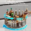 Rotating Cosmetic Organizer Light Luxury Perfume Skincare Organizer Transparent Makeup Storage Tray For Jewelry Aromatherapy 3