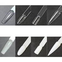 Nail Display Sticks Nail Swatch False Nail Tips Nail Gel Polish Practice Clear Natural Colors Display Board for Nail Art Tools 4