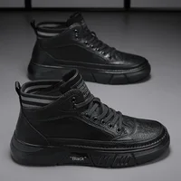 Mens Shoes 2024 Casual Sneakers Platform Safety Leather Loafers Skateboard Designer Luxury Sport Fashion Tennis Work Boots 1