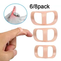 6/8PC Finger Splint Fixed Ring Adjustable Broken Finger Joint Stabilizer Finger Splint Bracket Protector Straightening Arthritis 1