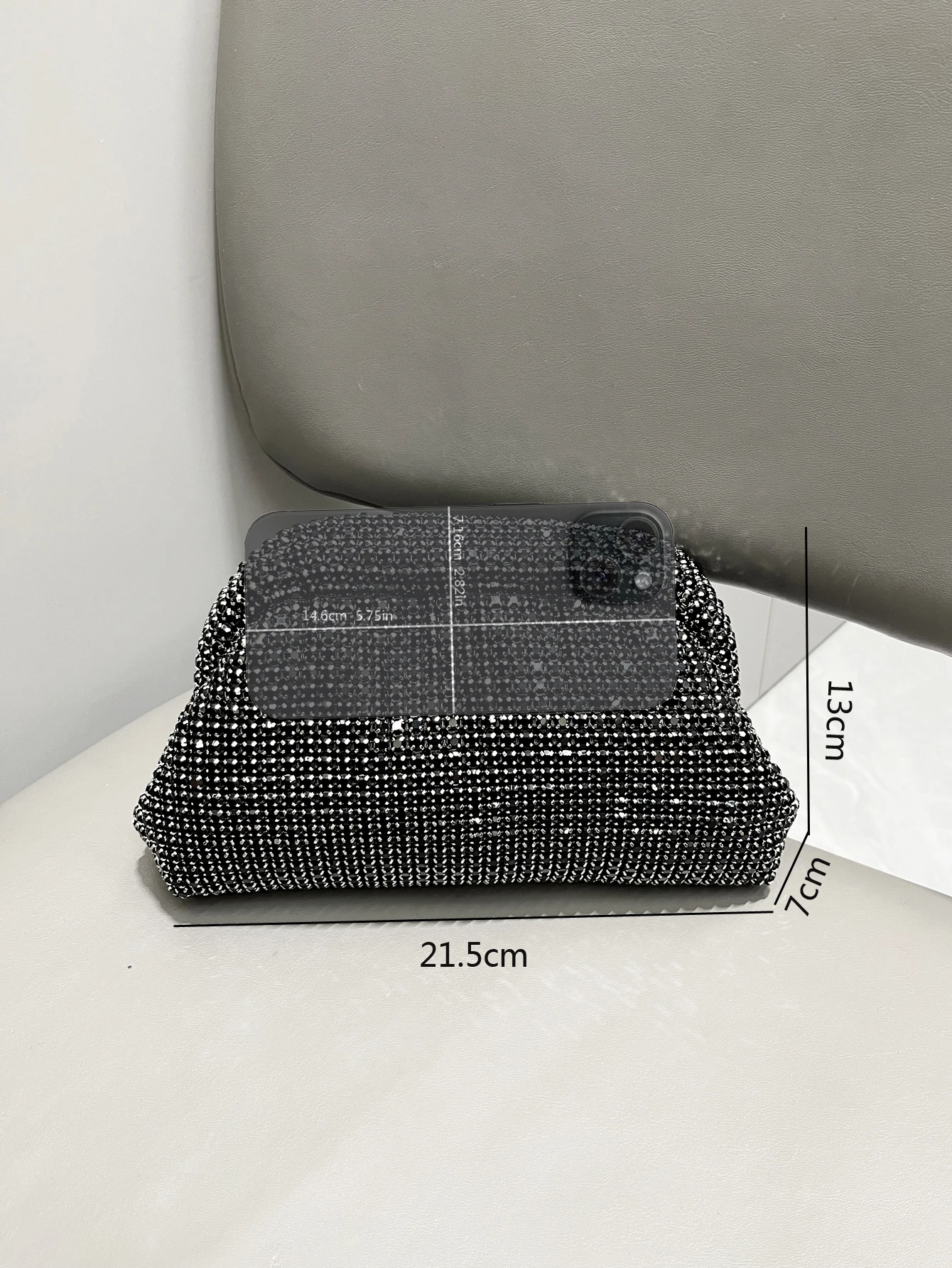 حقيبة يد نسائية فاخرة بحجر الراين