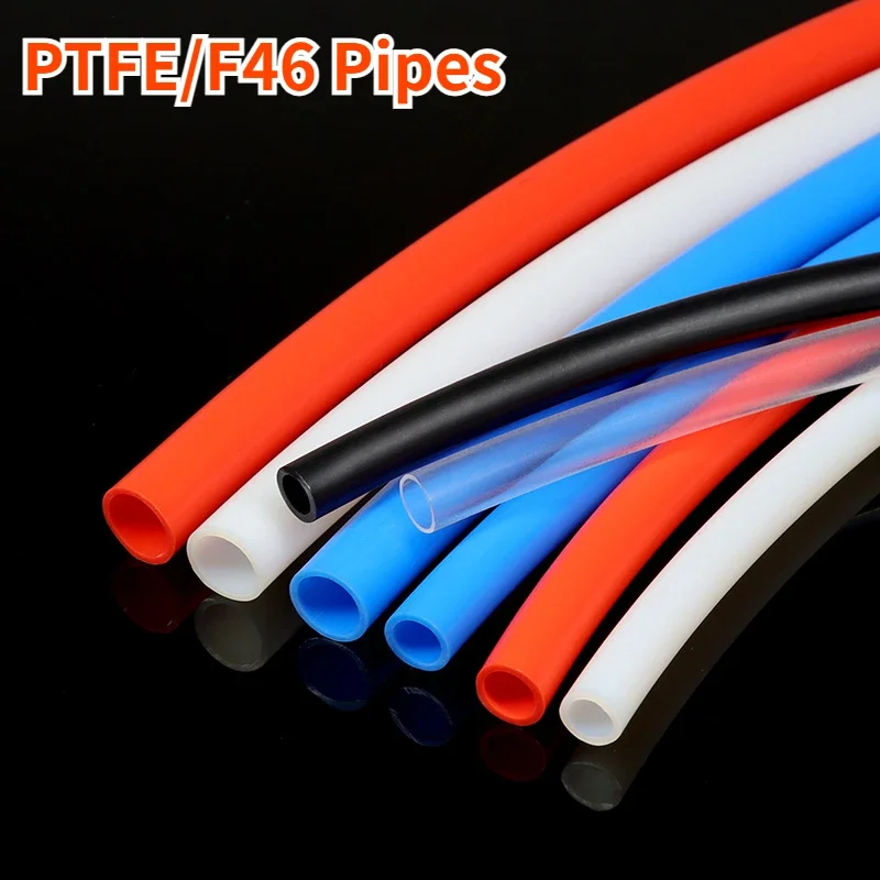 FEP PTFE Tube ID 0.5 1 2 2.5 3 4 5 6 7 8 10 12 14 16 18 20 mm PTFE/F46 Insulated Rigid Pipes 600V For 3D Printer Parts 3KV plastic tube