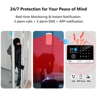 FUERS Tuya Smart  WIFI GSM G03 DIY Alarm System Smart Home Security Alarm System Ant-theft 433Mhz Burgla With Door Motion Sensor - Image 3
