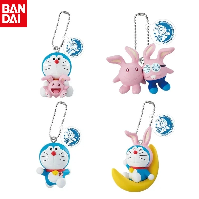 

Genuine BANDAI Doraemon Gashapon Nobita Nobi Minamoto Shizuka Pendants Action Figures Model Anime Figures Collection Gifts Toys
