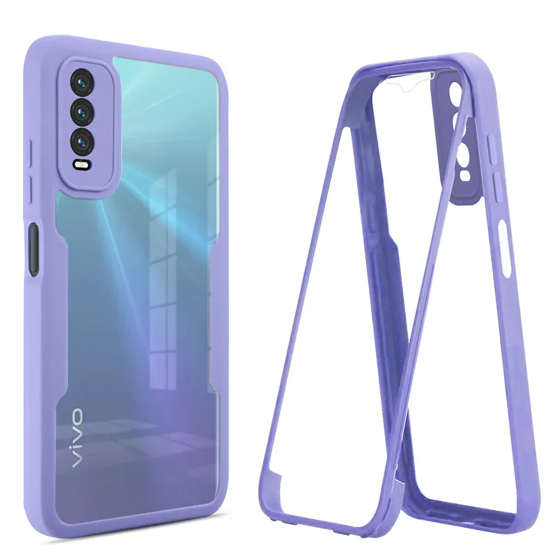 360° Full Protection Case with Innovative Buckle Design - Double Side Clear Hard Cover