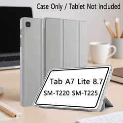 Slim Stand Protective Tablet Case for 8.7 - Inch Tablets - Soft Back Shell Design (Gray)