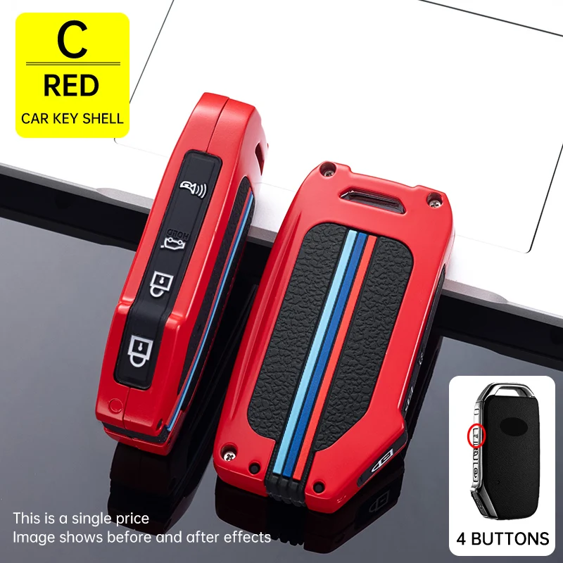 3pcs/set Tpu Soft Gel Car Key Case + Woven Keychain With Screwdriver  Compatible With Kia Folding 3-button Car Key