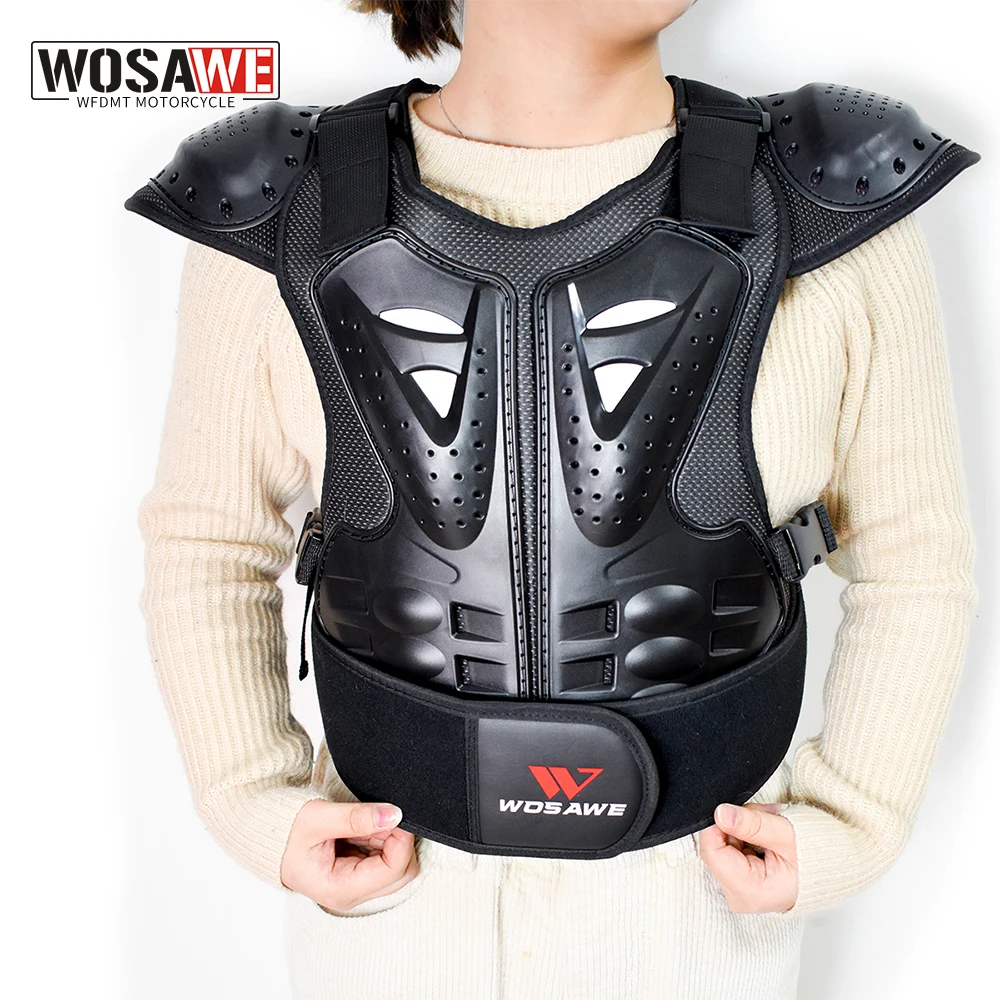 WOSAWE Kids Dirt Bike Chest Protector Back Spine Support Kids Body