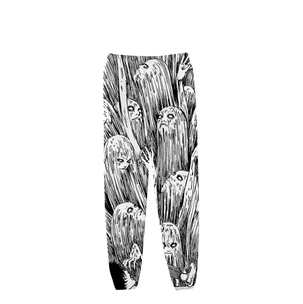 Japan Horror Manga Junji Ito Sweat Pants 3D Joggers Pants 